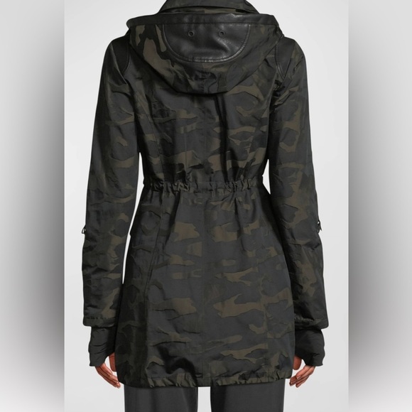 NWT Blanc Noir Camo-Print Hooded Anorak Jacket Small - Picture 5 of 5